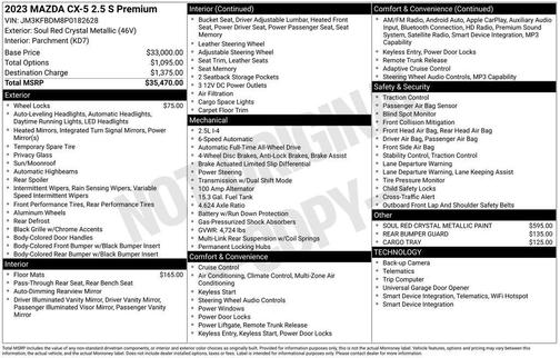 2023 Mazda CX-5 2.5 S Premium