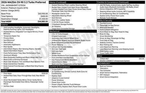 2026 Mazda CX-90 Preferred