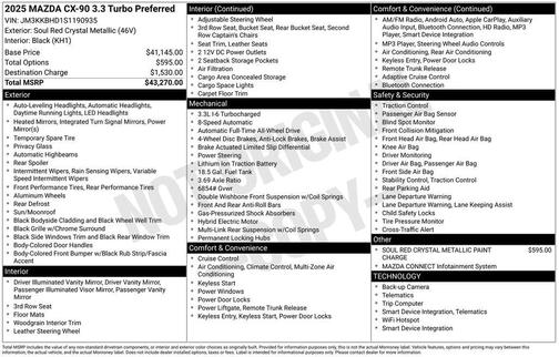 2025 Mazda CX-90 Preferred