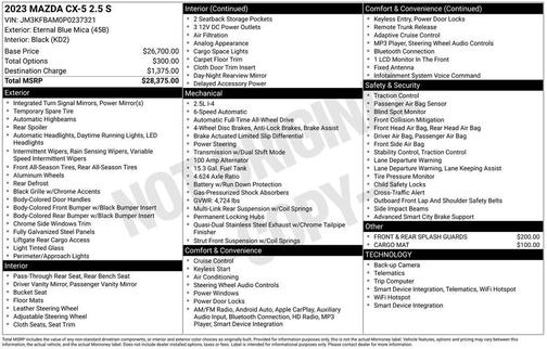 2023 Mazda CX-5 2.5 S