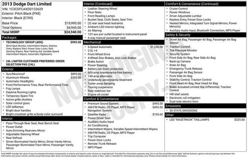 2013 Dodge Dart Limited/GT