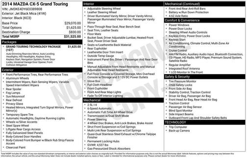 2014 Mazda CX-5 Grand Touring