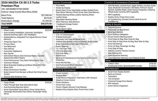 2026 Mazda CX-30 Premium Package
