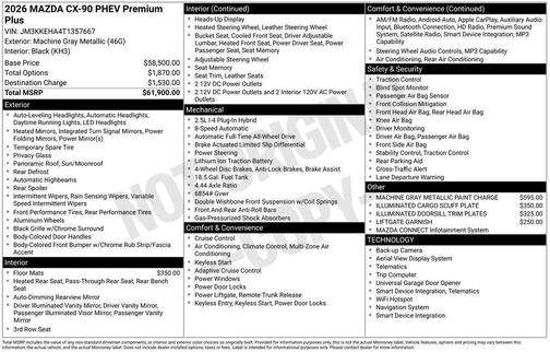 2026 Mazda CX-90 Premium Plus