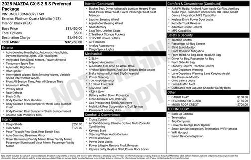 2025 Mazda CX-5 Preferred