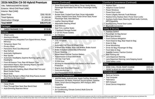 2026 Mazda CX-50 Premium