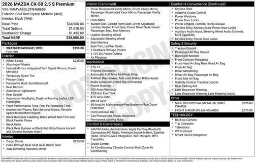 2026 Mazda CX-50 Premium