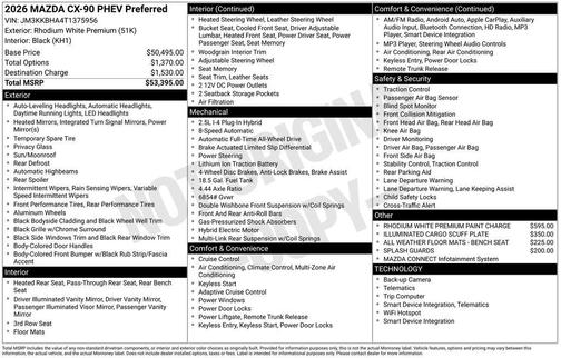 2026 Mazda CX-90 Preferred