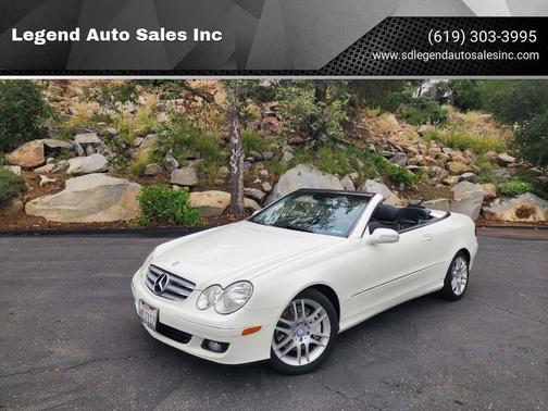 Arctic White 2009 Mercedes-Benz CLK-Class CLK 350