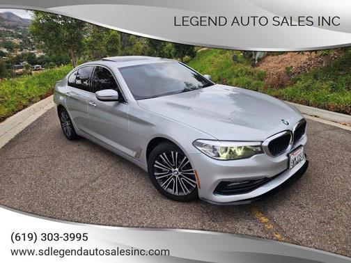 Silver 2018 BMW 530 530i 4dr Sedan