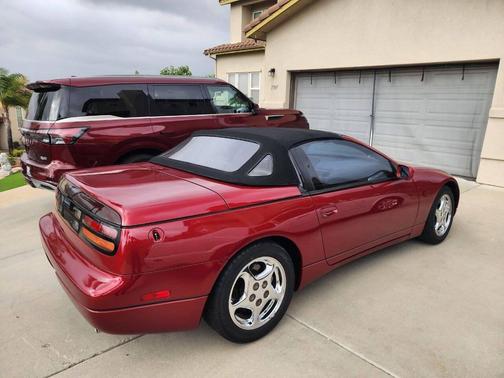 Maroon 1993 Nissan 300ZX Base 2dr Convertible