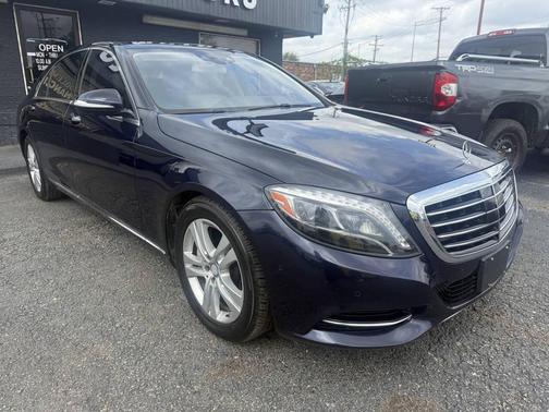 Blue 2017 Mercedes-Benz S-Class 4MATIC