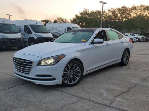Casablanca White 2015 Hyundai Genesis 3.8