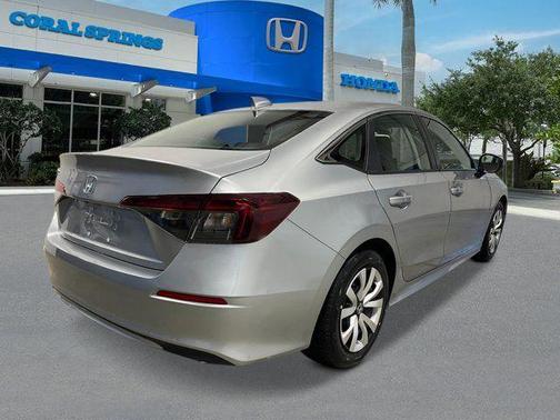 Solar Silver Metallic 2026 Honda Civic LX