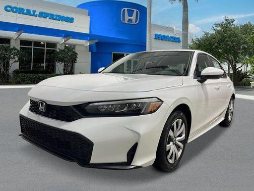 Platinum White Pearl 2026 Honda Civic LX
