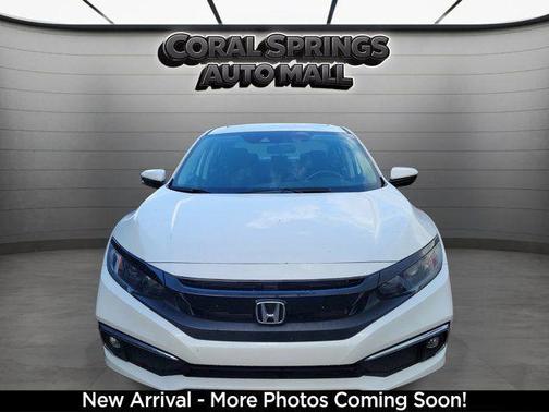 White 2019 Honda Civic EX