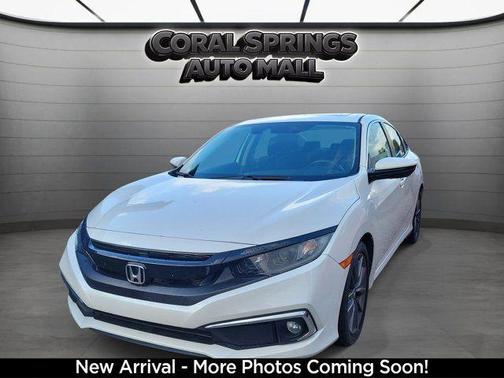 White 2019 Honda Civic EX