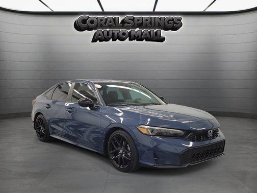 Blue 2025 Honda Civic Sport