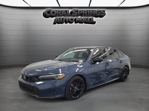 Blue 2025 Honda Civic Sport