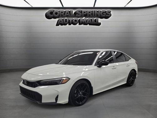 White 2025 Honda Civic Sport