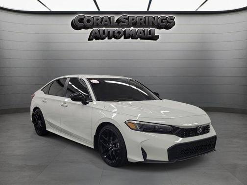 White 2025 Honda Civic Sport