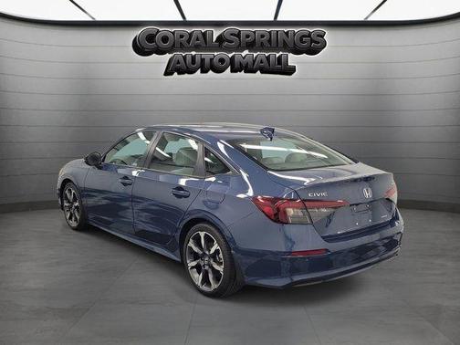 Blue 2025 Honda Civic Hybrid