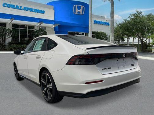 Platinum White Pearl 2026 Honda Accord Hybrid Sport