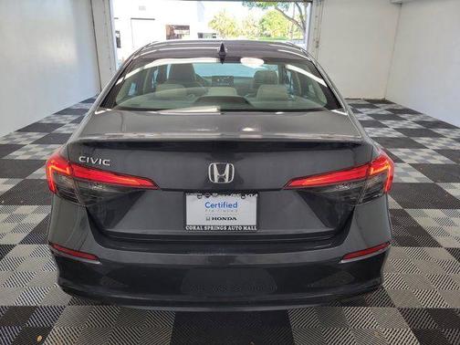 Gray 2024 Honda Civic LX