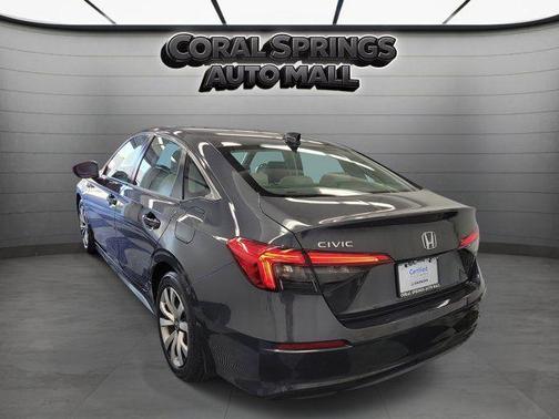Gray 2024 Honda Civic LX