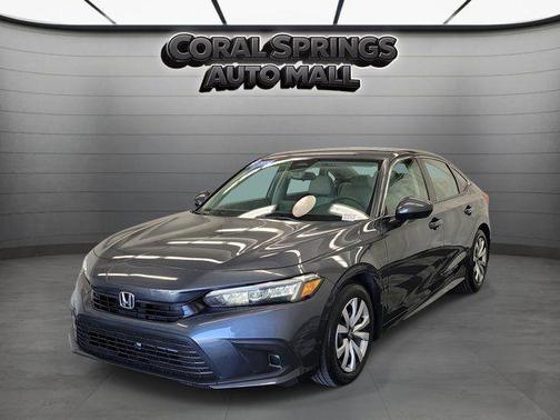 Gray 2024 Honda Civic LX