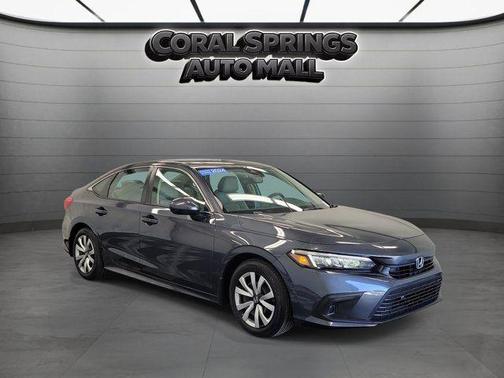 Gray 2024 Honda Civic LX