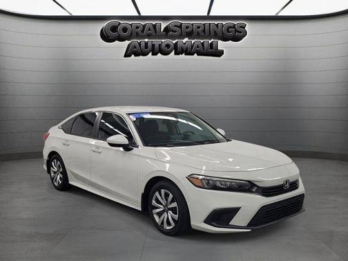 White 2024 Honda Civic LX