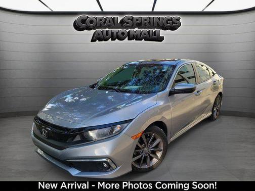 Silver 2019 Honda Civic EX-L