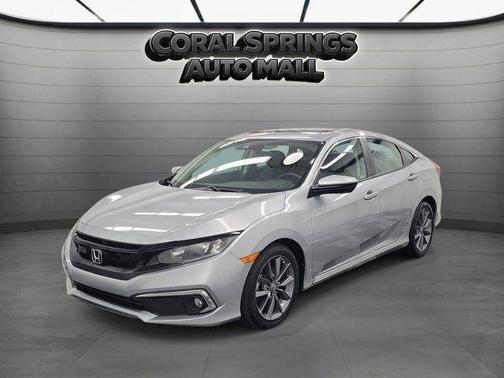 Silver 2019 Honda Civic EX-L