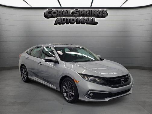 Silver 2019 Honda Civic EX-L