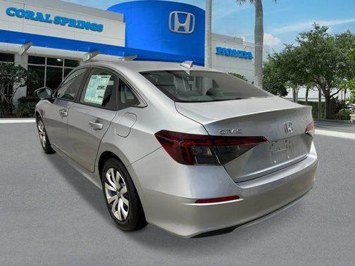 Solar Silver Metallic 2026 Honda Civic LX