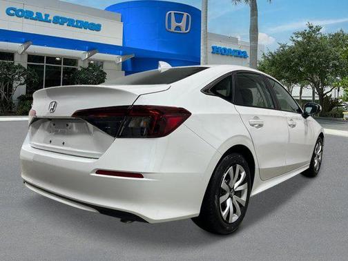 Platinum White Pearl 2026 Honda Civic LX