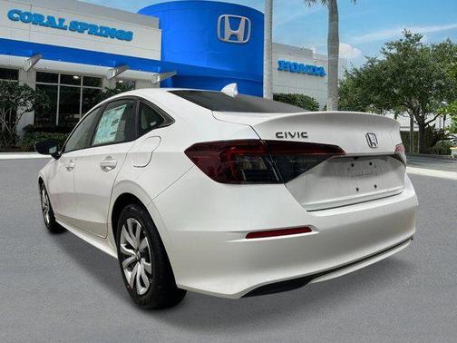 Platinum White Pearl 2026 Honda Civic LX