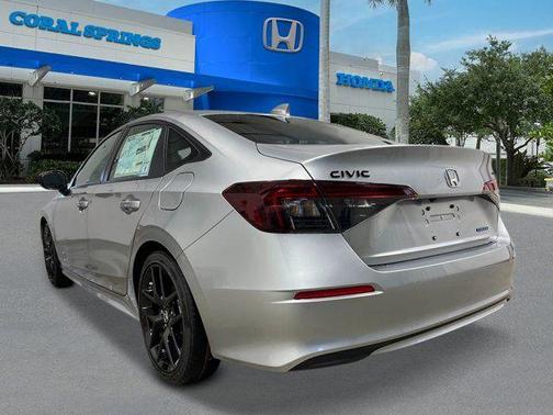 Solar Silver Metallic 2026 Honda Civic Hybrid Sport