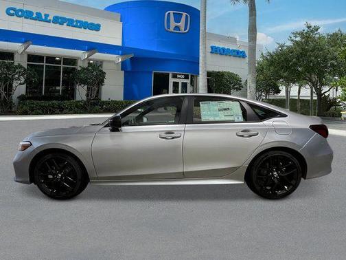 Solar Silver Metallic 2026 Honda Civic Hybrid Sport