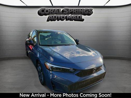 Blue 2025 Honda Civic Hybrid