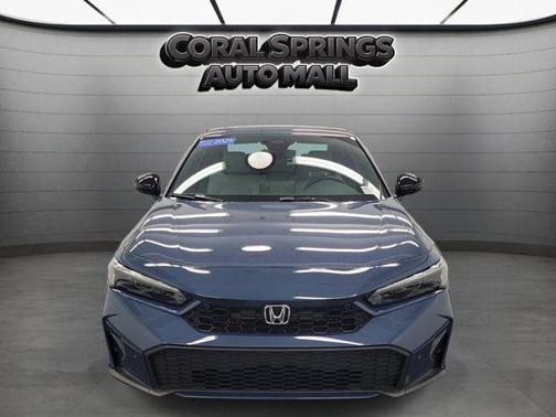 Blue 2025 Honda Civic Hybrid
