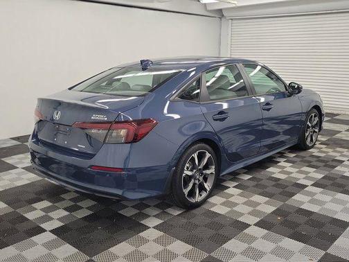 Blue 2025 Honda Civic Hybrid