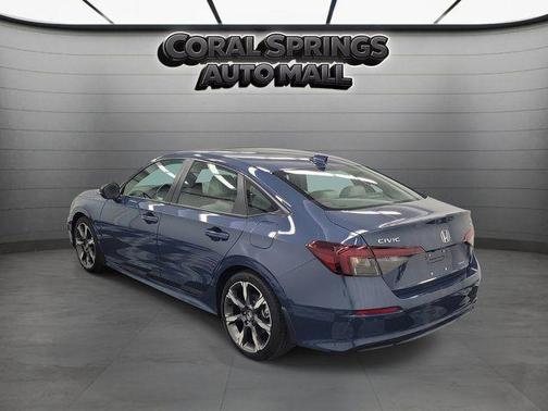 Blue 2025 Honda Civic Hybrid