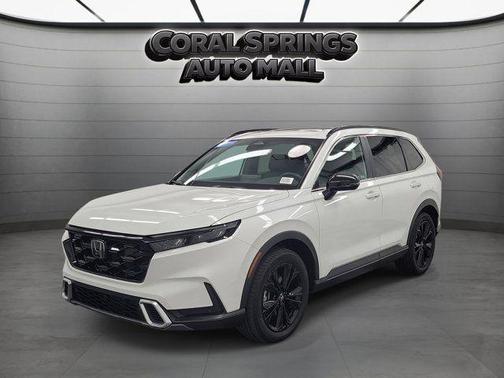 White 2025 Honda CR-V Hybrid Sport Touring
