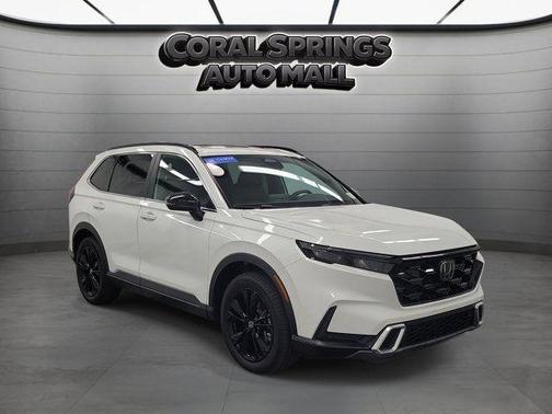 White 2025 Honda CR-V Hybrid Sport Touring
