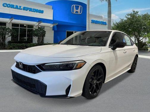 Platinum White Pearl 2026 Honda Civic Sport
