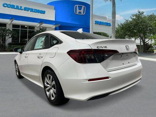 Platinum White Pearl 2026 Honda Civic LX