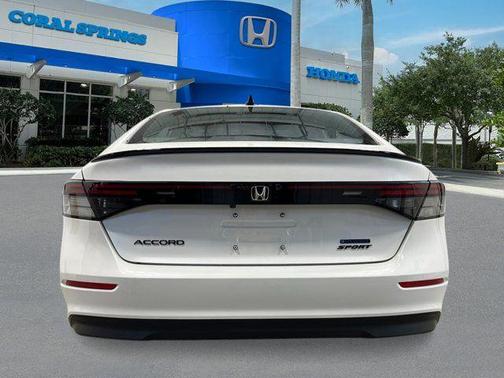 Platinum White Pearl 2026 Honda Accord Hybrid Sport