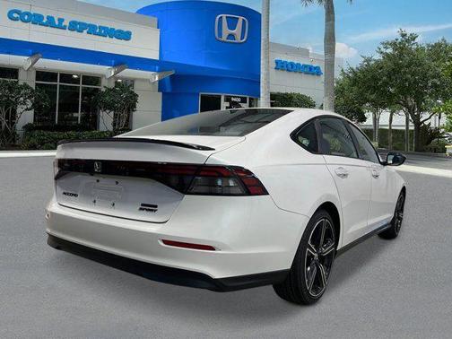 Platinum White Pearl 2026 Honda Accord Hybrid Sport